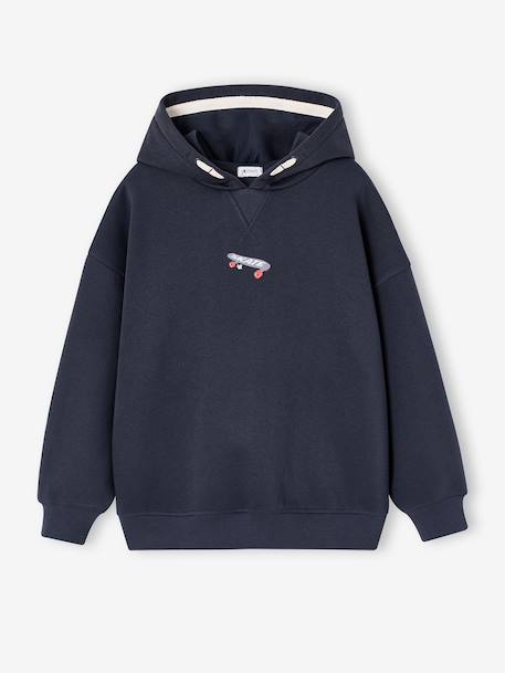 Hooded sweatshirt for boys slate grey 