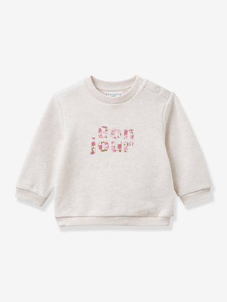 Sweatshirt for baby Bon jour by CYRILLUS rose 