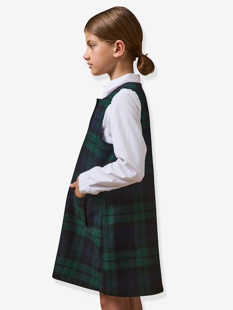 Checked dress by CYRILLUS green 