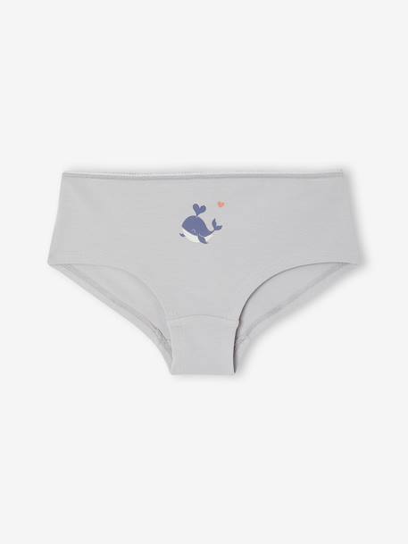 Pack of 7 shorties for girls beige 