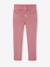 Slim trousers for girls ink blue+mauve 