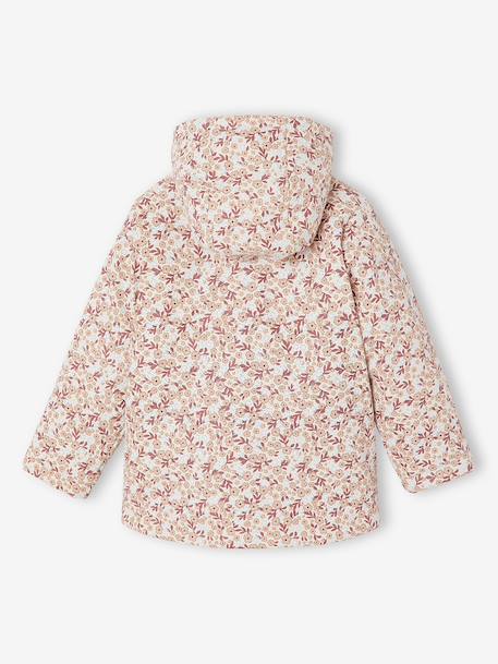 Lined raincoat for girls vanilla 