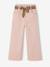 Wide-leg trousers for girls camel+rosy 