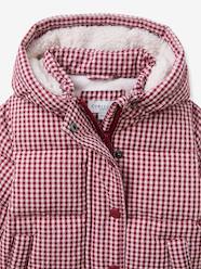 -Gingham puffer jacket by CYRILLUS