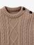 Cable knit jumper by CYRILLUS ecru 