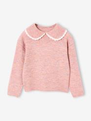 Girls-Romantic collar jumper for girls