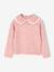 Romantic collar jumper for girls blush 
