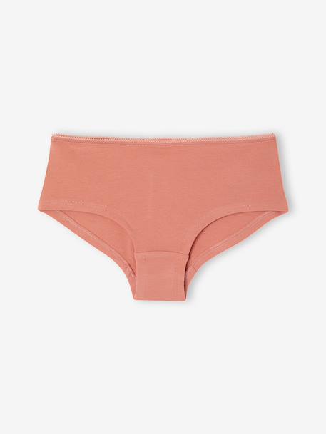 Pack of 7 shorties for girls beige 