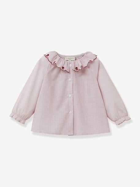 Checked blouse by CYRILLUS red 