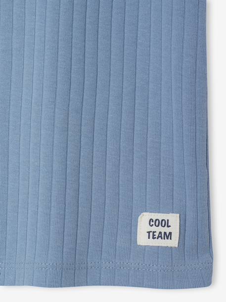 Pack of 3 short-sleeved T-shirts for boys sky blue 