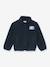 Zip-up sherpa sweatshirt by CYRILLUS navy blue 