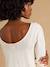Maternity long-sleeved T-shirt Lucie ecru 
