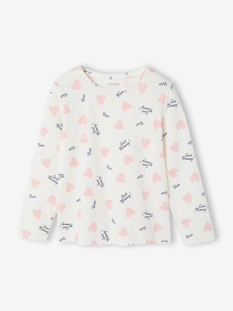 Pack of 2 long pyjamas for girls slate blue 