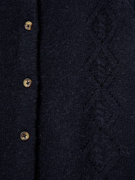 Cable cardigan by CYRILLUS navy blue 