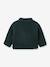 Sherpa zip-up cardigan for baby by CYRILLUS fir green 