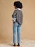 Maternity mom jeans black denim+stone 