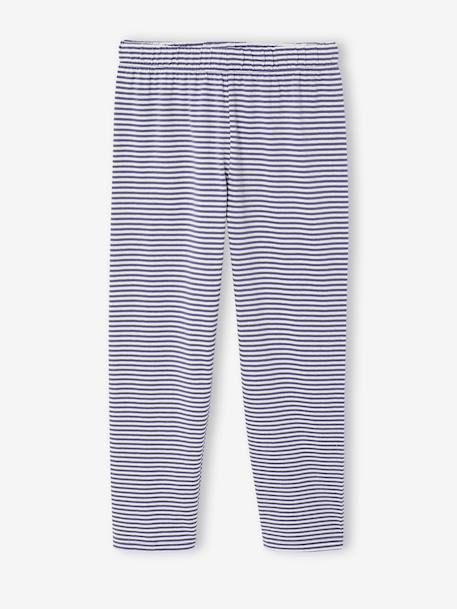 Pack of 2 long pyjamas for girls slate blue 