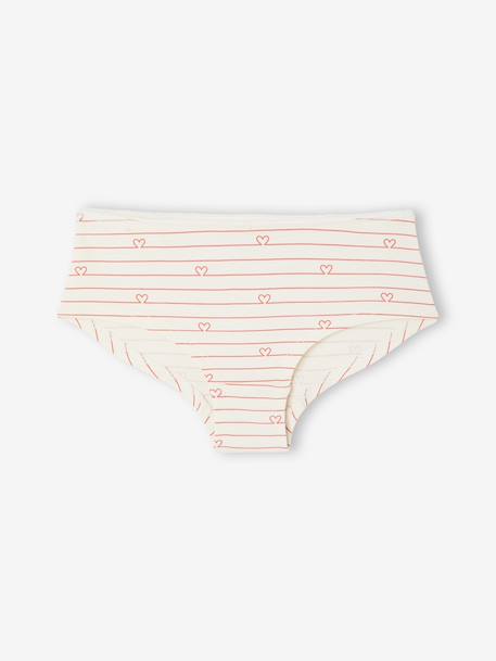 Pack of 7 shorties for girls beige 