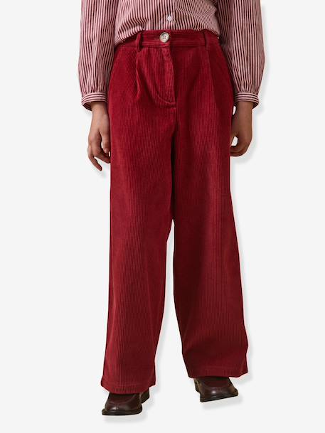 Wide-leg trousers by CYRILLUS red 