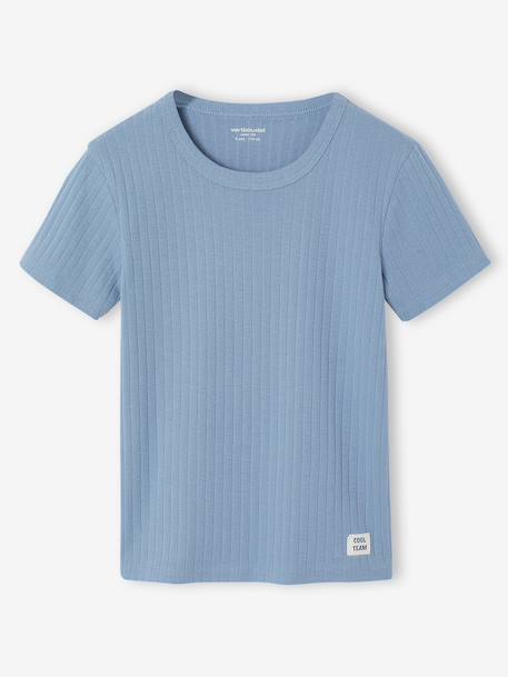 Pack of 3 short-sleeved T-shirts for boys sky blue 