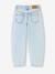 Balloon jeans for girls bleached denim+medium blue 