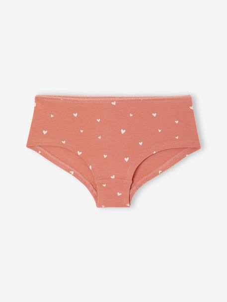 Pack of 7 shorties for girls beige 