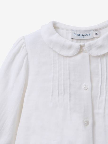 Long-sleeved baby blouse by CYRILLUS ecru 