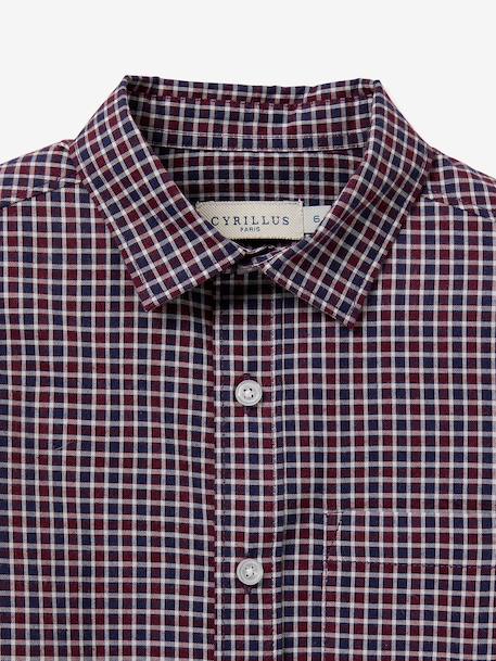 Long-sleeved shirt by CYRILLUS bordeaux red 