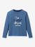Printed long-sleeved T-shirt by CYRILLUS grey blue 