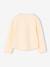Long-sleeved T-shirt for girls ecru+mauve 