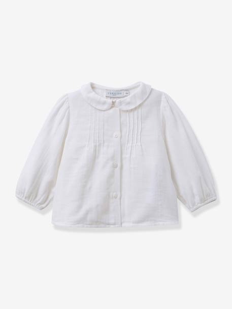 Long-sleeved baby blouse by CYRILLUS ecru 