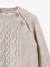 Cable knit jumper by CYRILLUS beige 