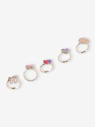 Girls-Accessories-Gift set of 5 rings for girls