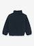 Zip-up sherpa sweatshirt by CYRILLUS navy blue 
