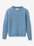 Merino jumper for boys by MUSHIE light blue 