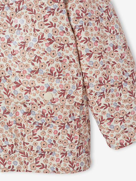 Lined raincoat for girls vanilla 