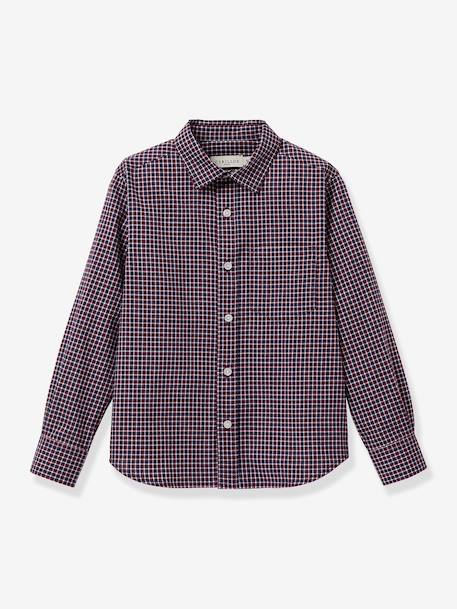 Long-sleeved shirt by CYRILLUS bordeaux red 