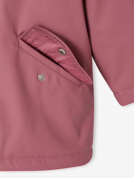 Raincoat with Sherpa Lining for Girls anthracite+green+indigo+mauve+multicoloured 