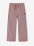 Wide-leg trousers for girls mauve+purple clover 