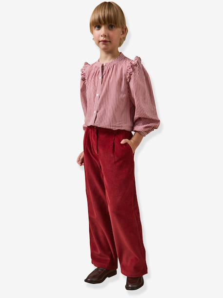 Wide-leg trousers by CYRILLUS red 