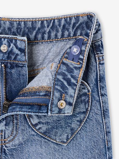 Wide-leg jeans for girls brut denim+medium blue 