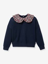 -Sweatshirt with Claudine collar
