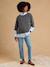 Maternity mom jeans black denim+stone 