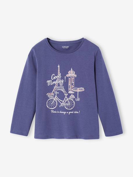 Pack of 2 long pyjamas for girls slate blue 