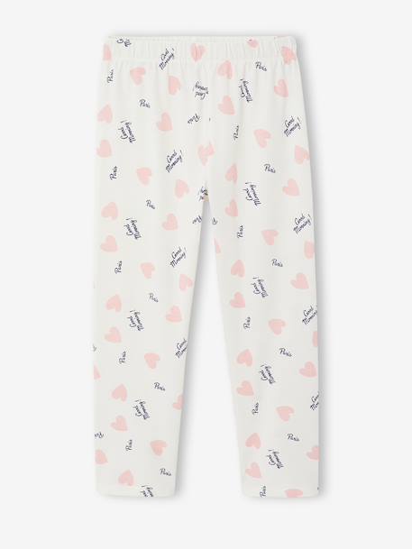 Pack of 2 long pyjamas for girls slate blue 