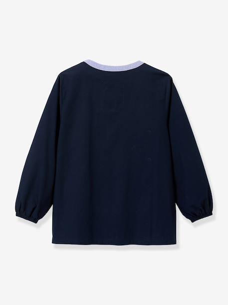 Plain apron by CYRILLUS navy blue 