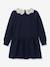Dress with XL collar by CYRILLUS navy blue 