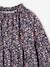 Printed blouse for girls anthracite+vanilla 