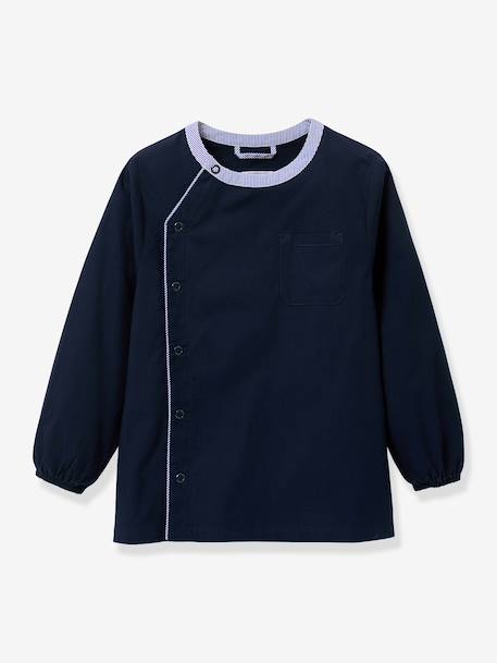 Plain apron by CYRILLUS navy blue 