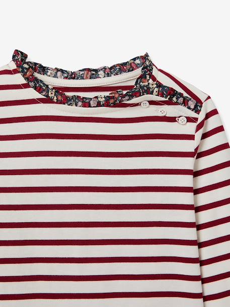 T-shirt by CYRILLUS navy blue+red 